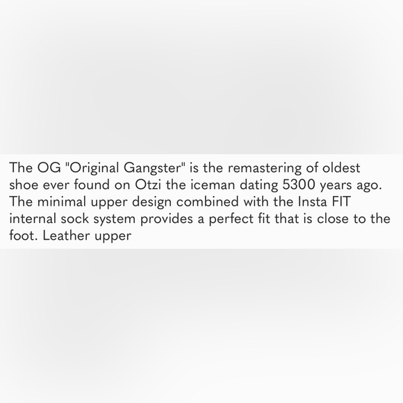 Otzi “OG” leather shoe size EU 45 / US 12 men BNWT - Picture 6 of 6